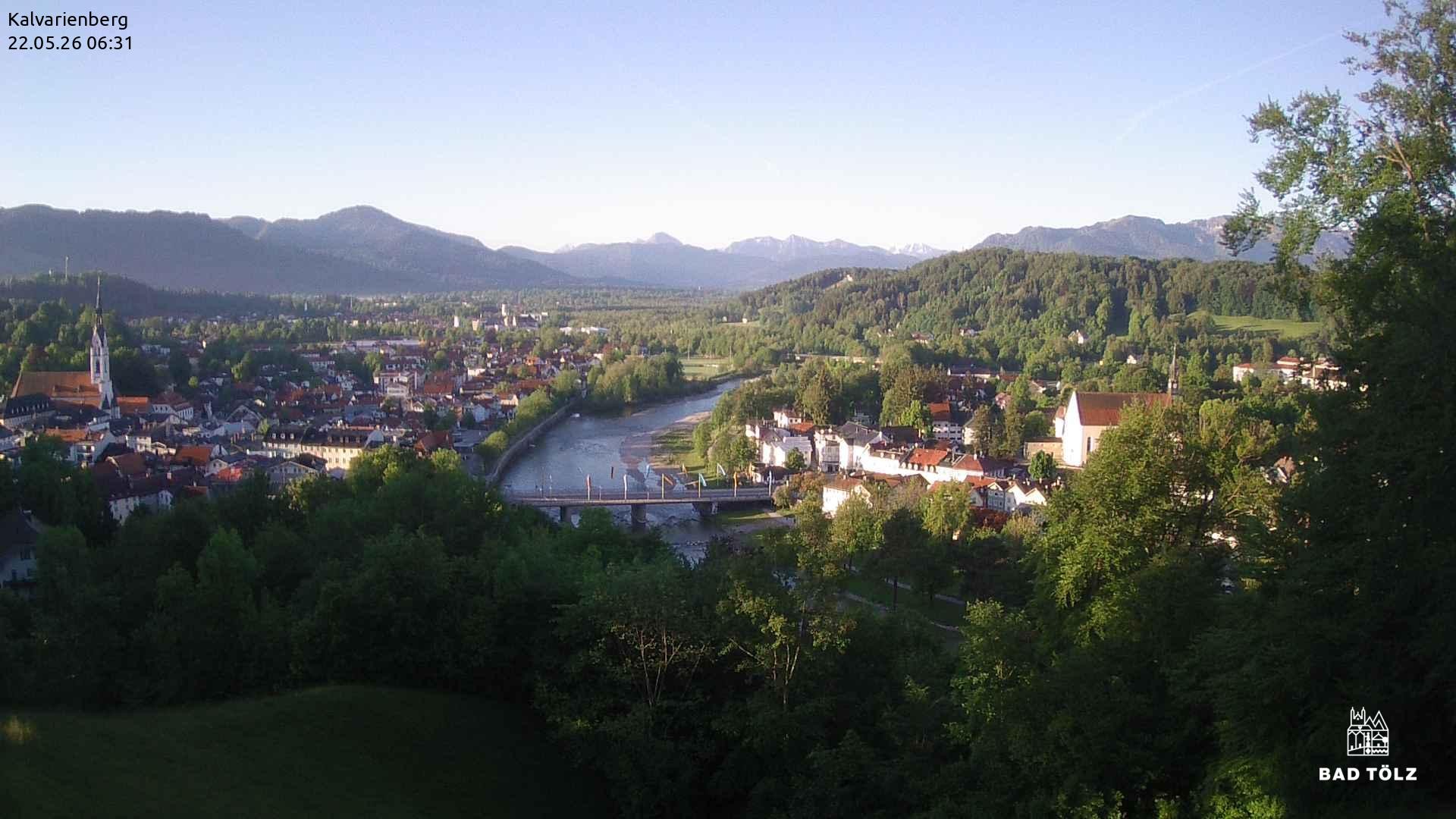 Archiv Foto Webcam Kalvarienberg bei Bad Tölz