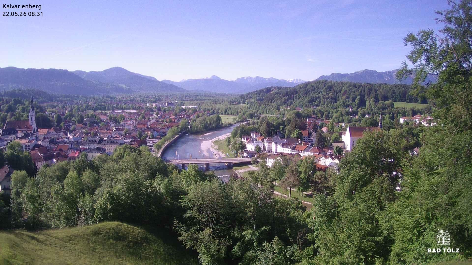 Archiv Foto Webcam Kalvarienberg bei Bad Tölz