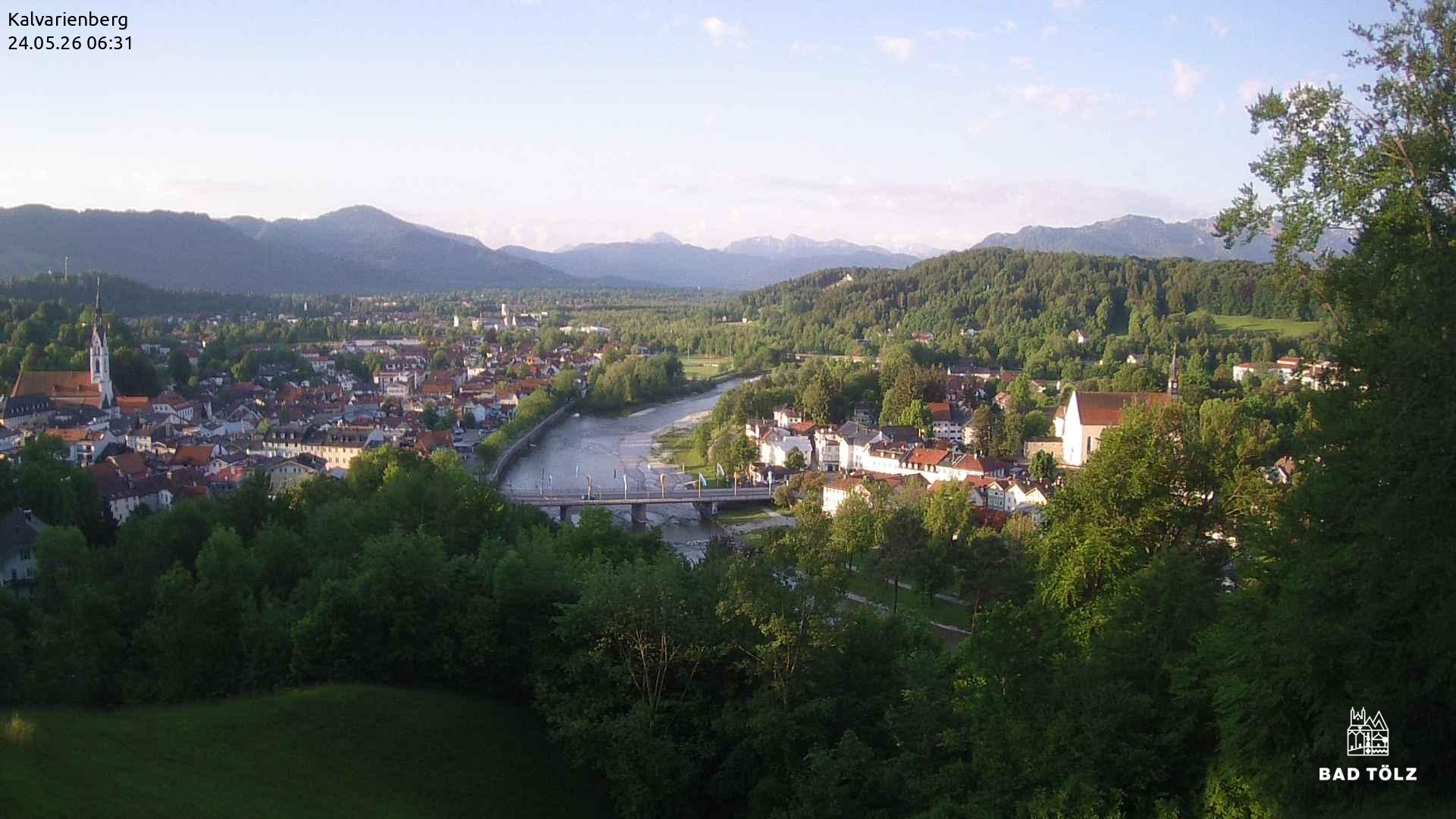 Archiv Foto Webcam Kalvarienberg bei Bad Tölz