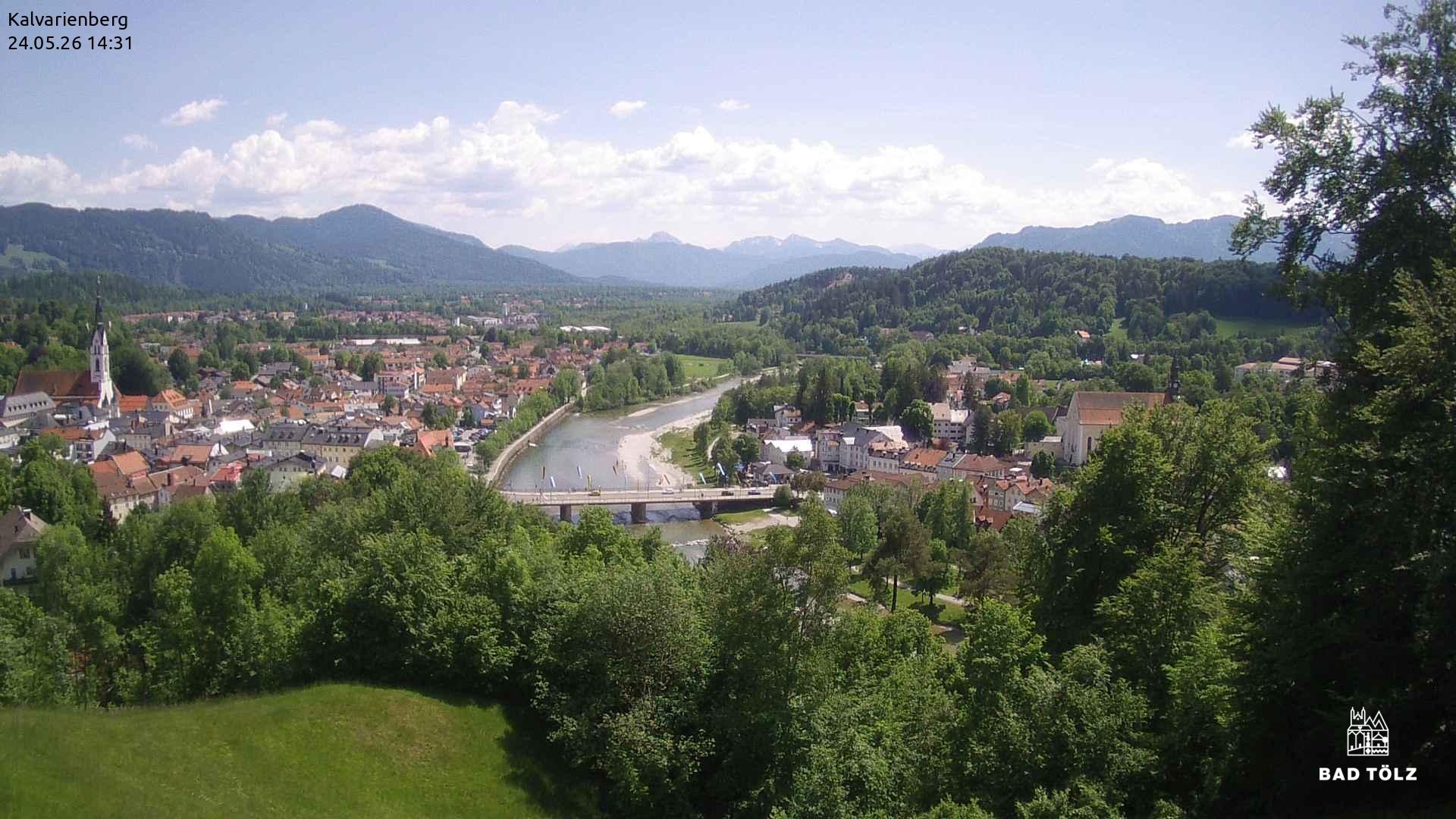 Archiv Foto Webcam Kalvarienberg bei Bad Tölz