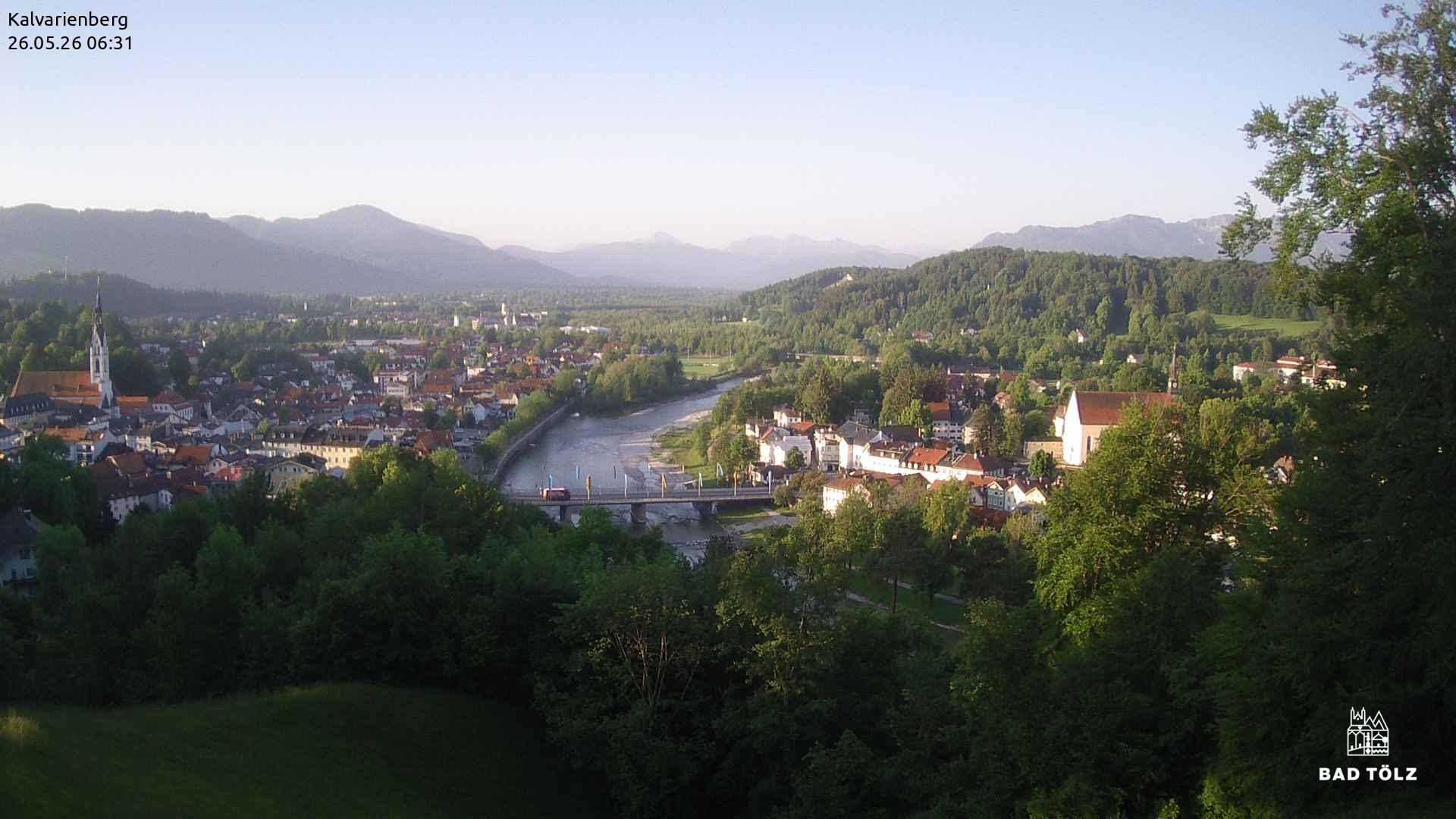 Archived image Webcam Bad Tölz - Kalvarienberg