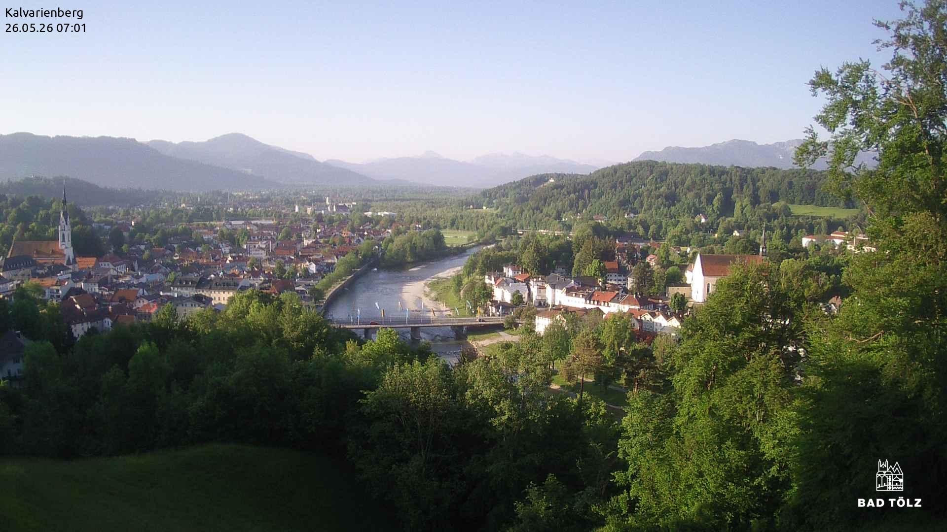 Archived image Webcam Bad Tölz - Kalvarienberg