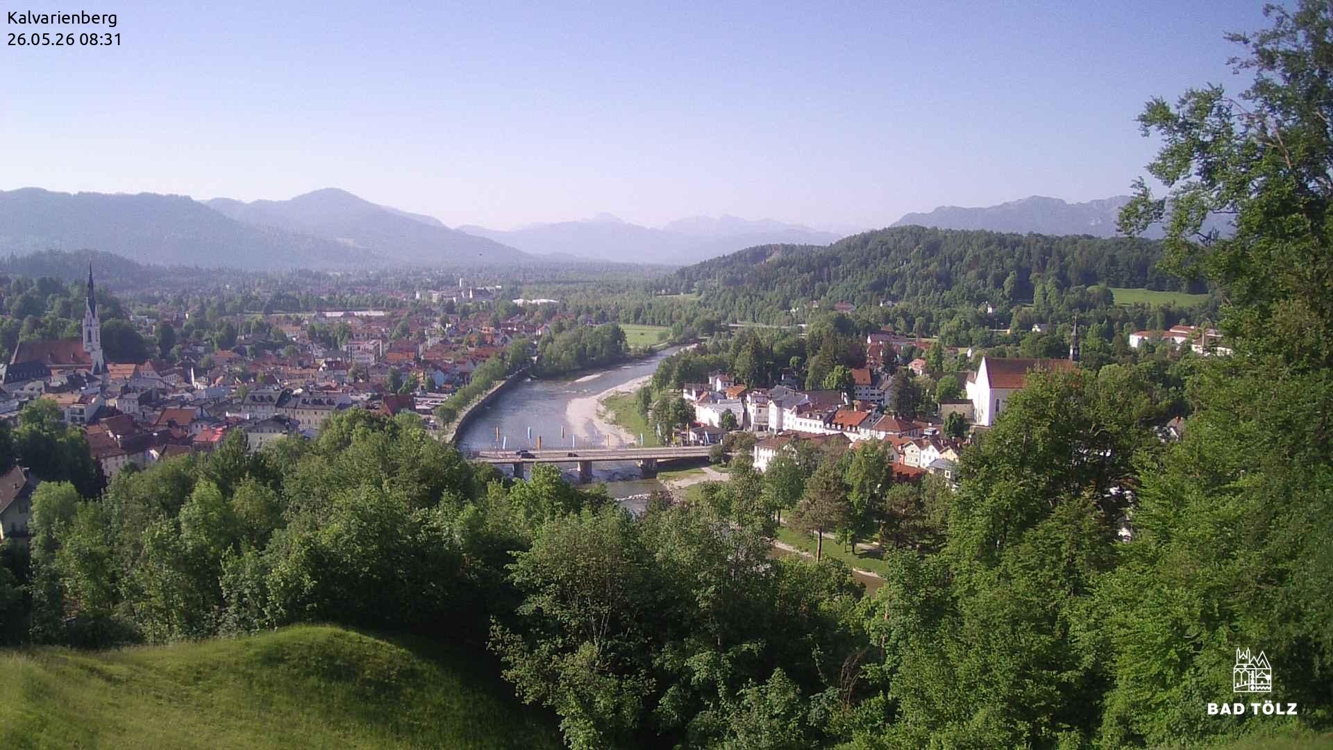 Archived image Webcam Bad Tölz - Kalvarienberg