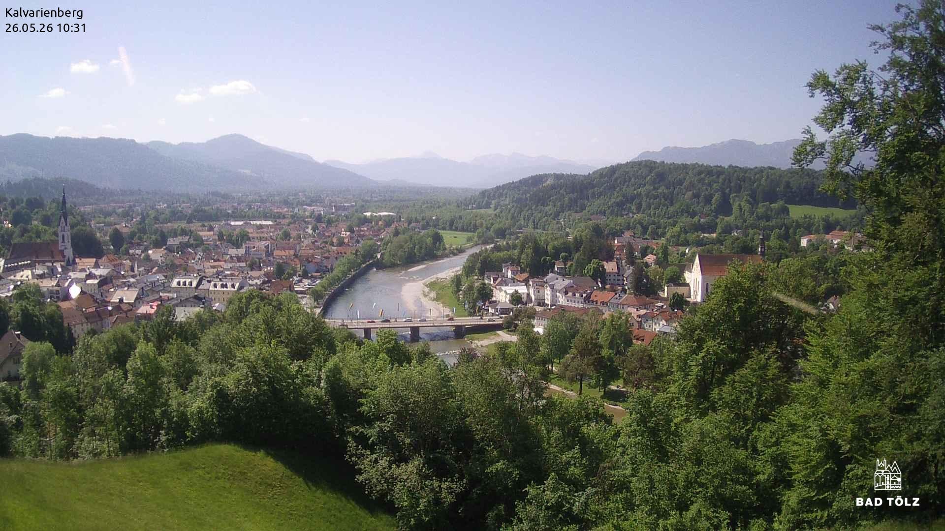 Archived image Webcam Bad Tölz - Kalvarienberg