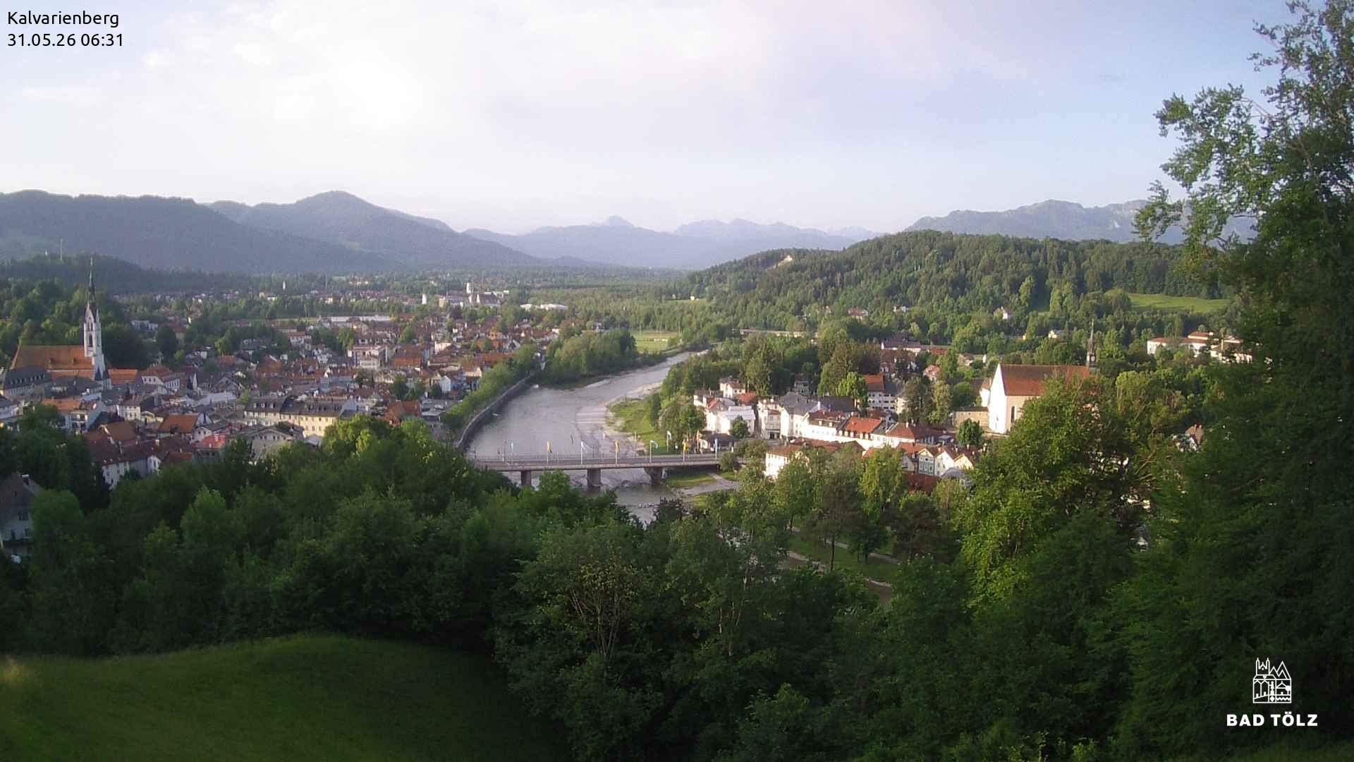 Archived image Webcam Bad Tölz - Kalvarienberg