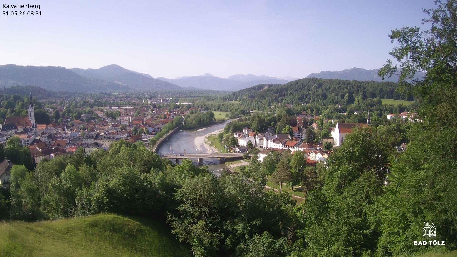 Archived image Webcam Bad Tölz - Kalvarienberg
