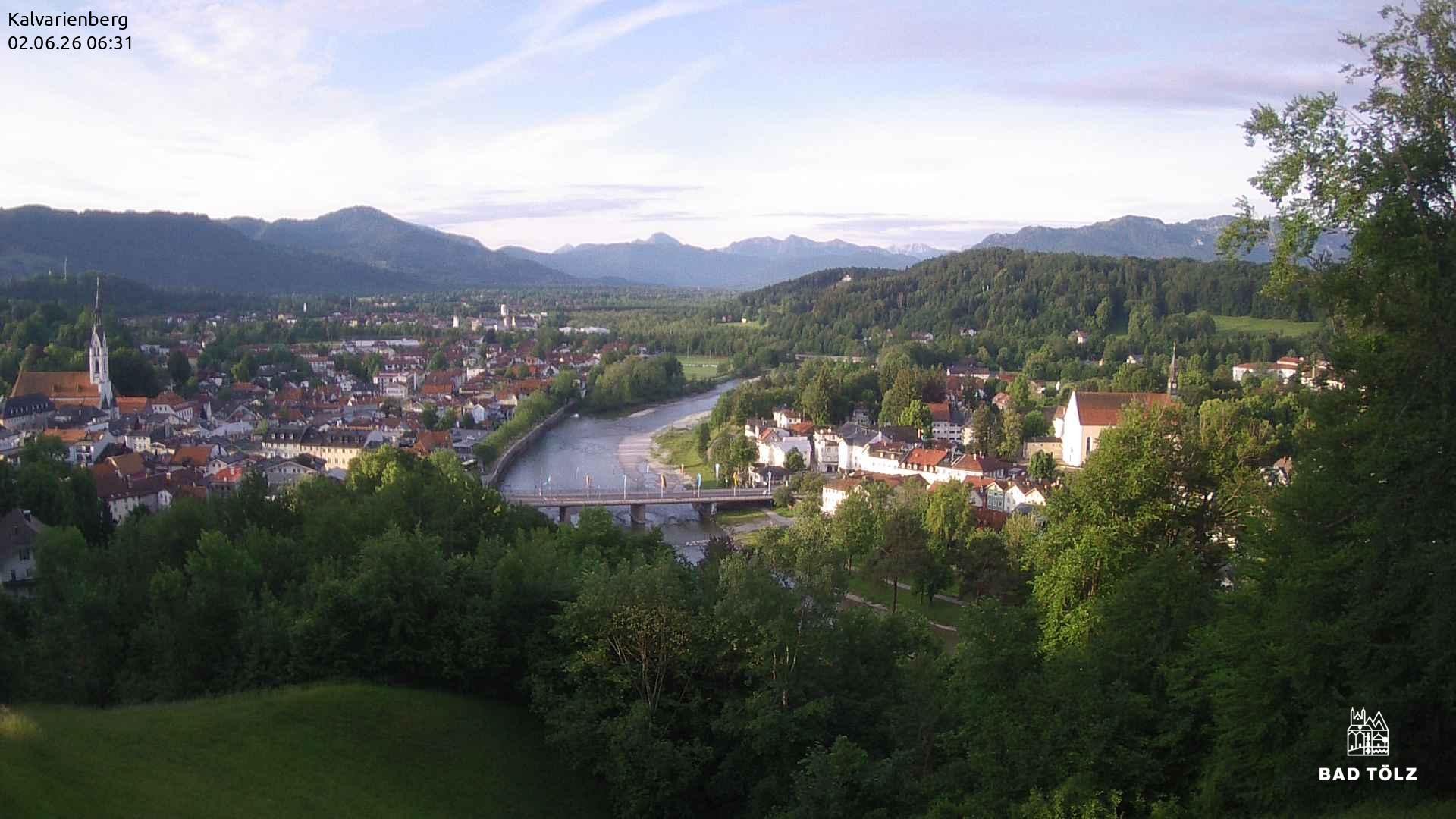 Archiv Foto Webcam Kalvarienberg bei Bad Tölz