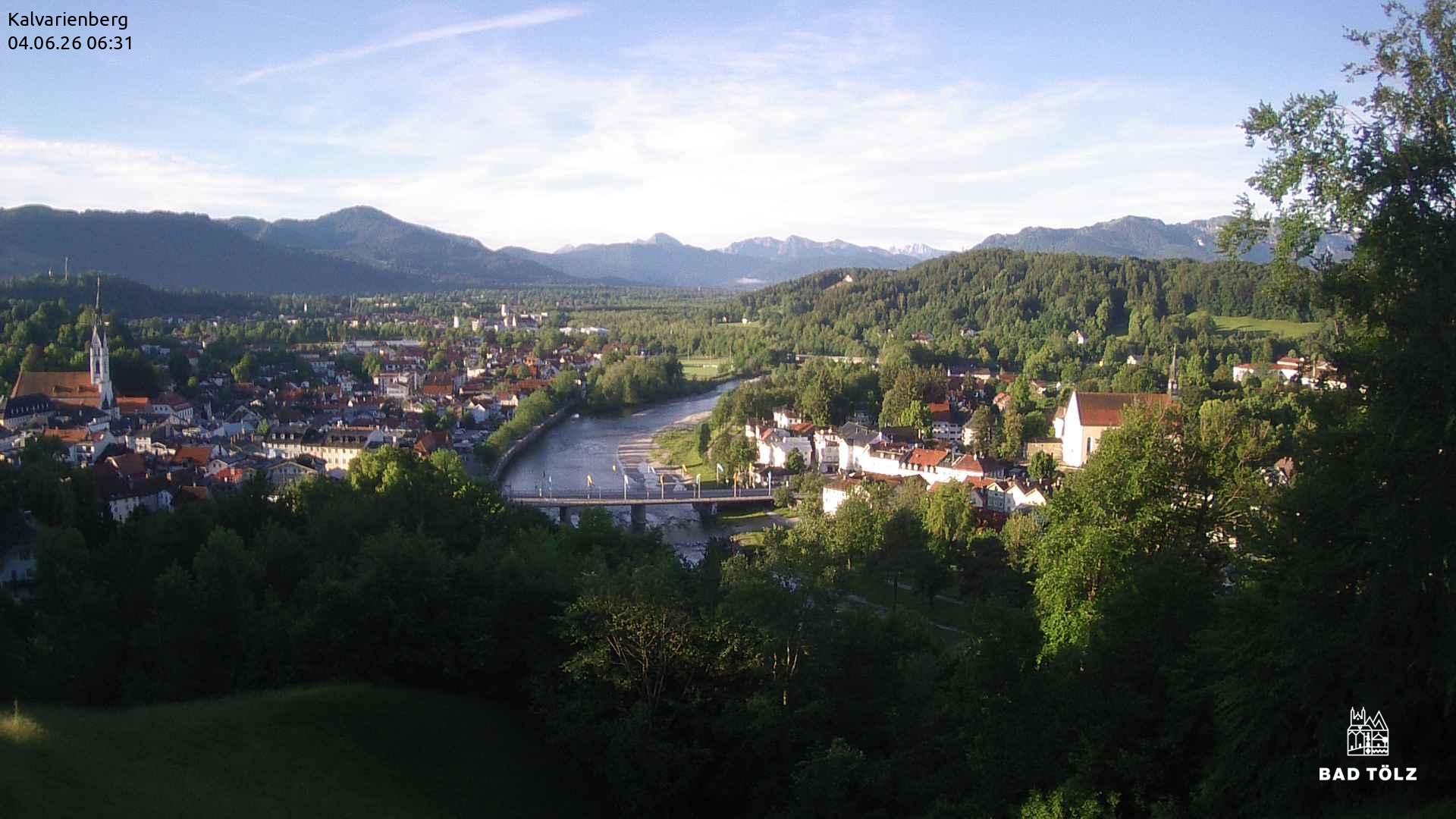 Archived image Webcam Bad Tölz - Kalvarienberg