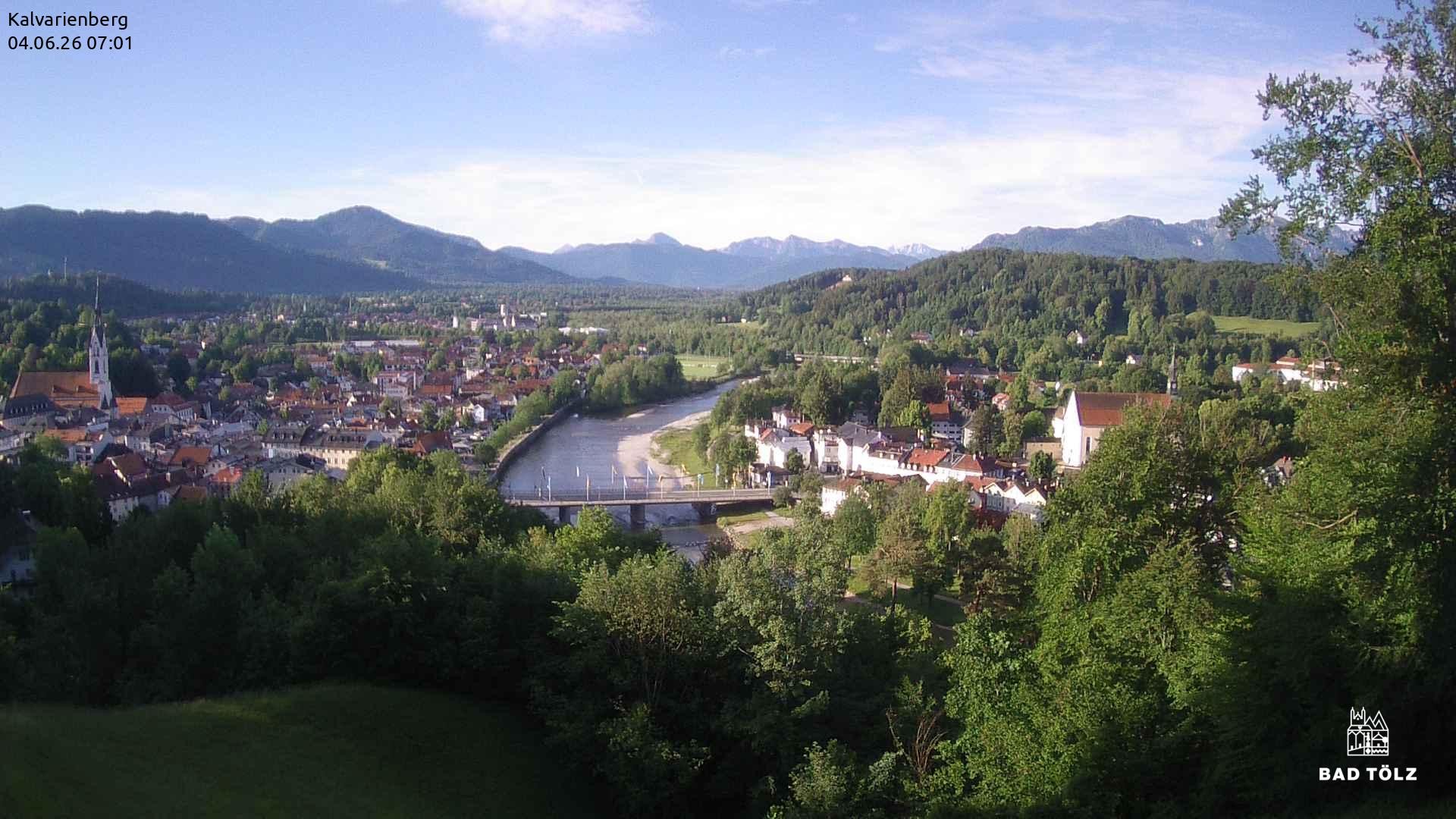 Archived image Webcam Bad Tölz - Kalvarienberg