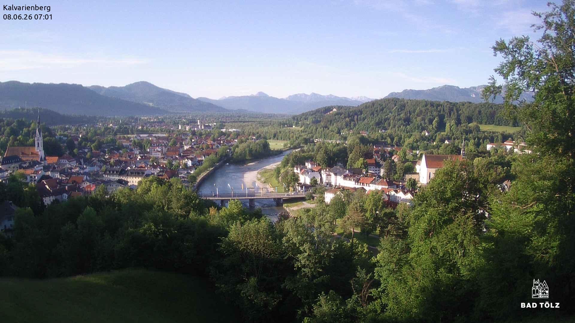 Archiv Foto Webcam Kalvarienberg bei Bad Tölz
