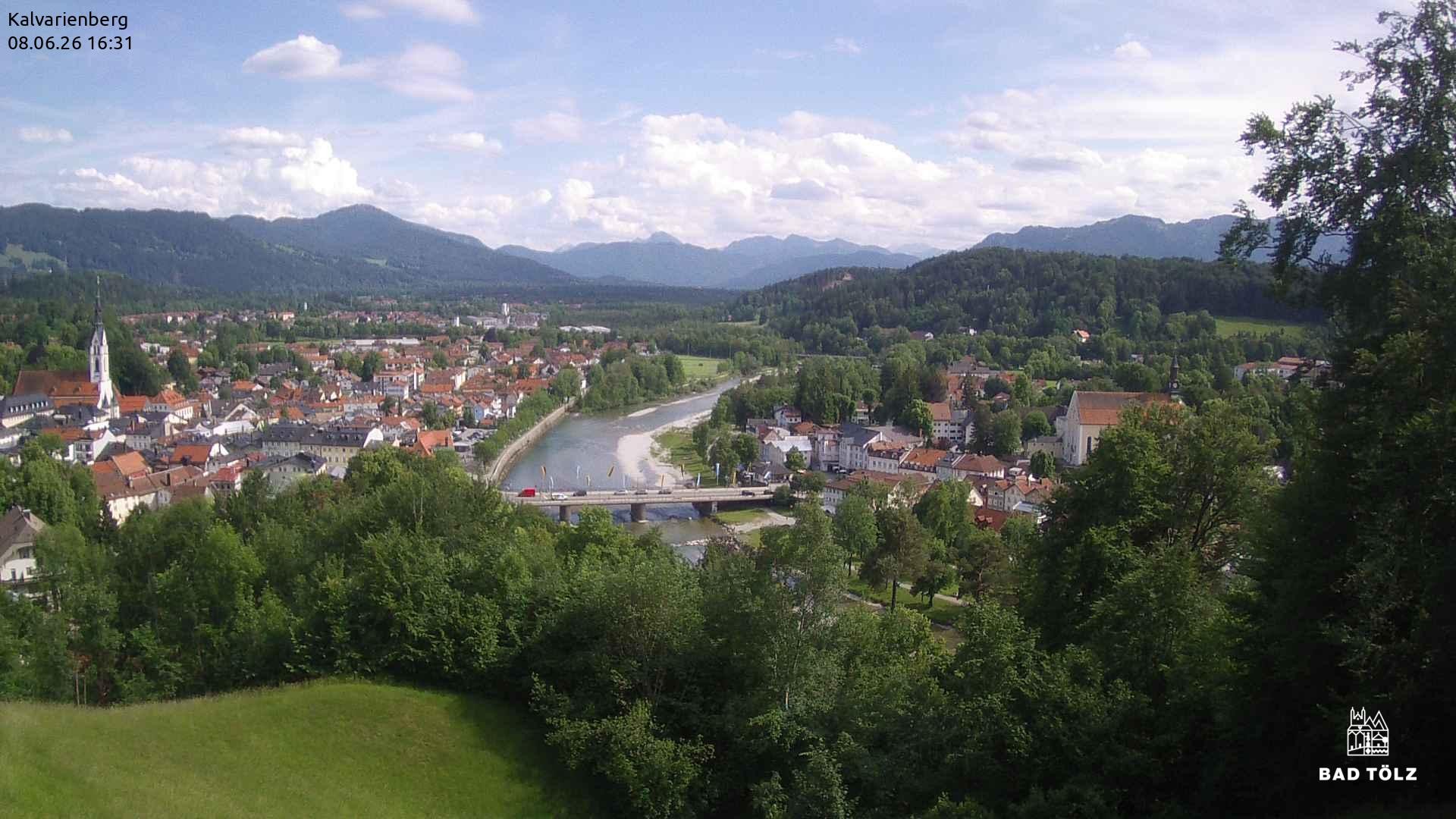 Archiv Foto Webcam Kalvarienberg bei Bad Tölz