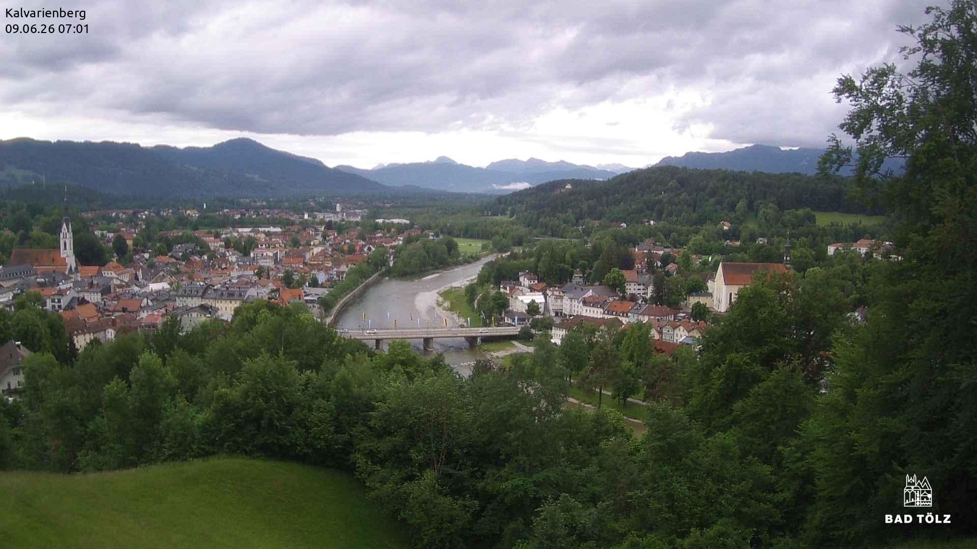 Archived image Webcam Bad Tölz - Kalvarienberg