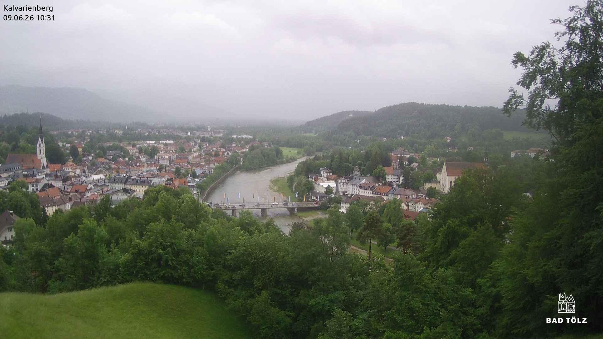 Archived image Webcam Bad Tölz - Kalvarienberg