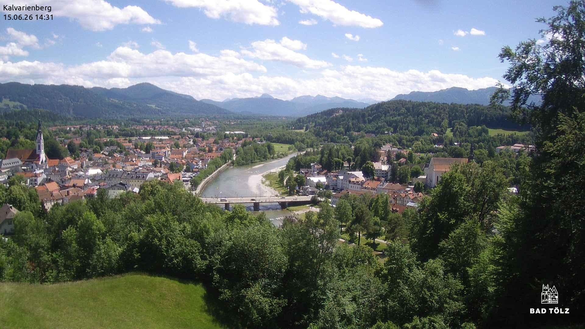 Archiv Foto Webcam Kalvarienberg bei Bad Tölz