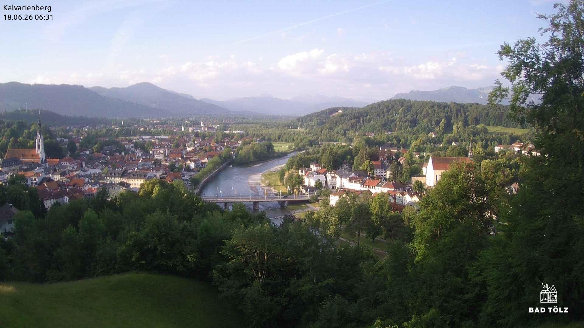 Archiv Foto Webcam Kalvarienberg bei Bad Tölz