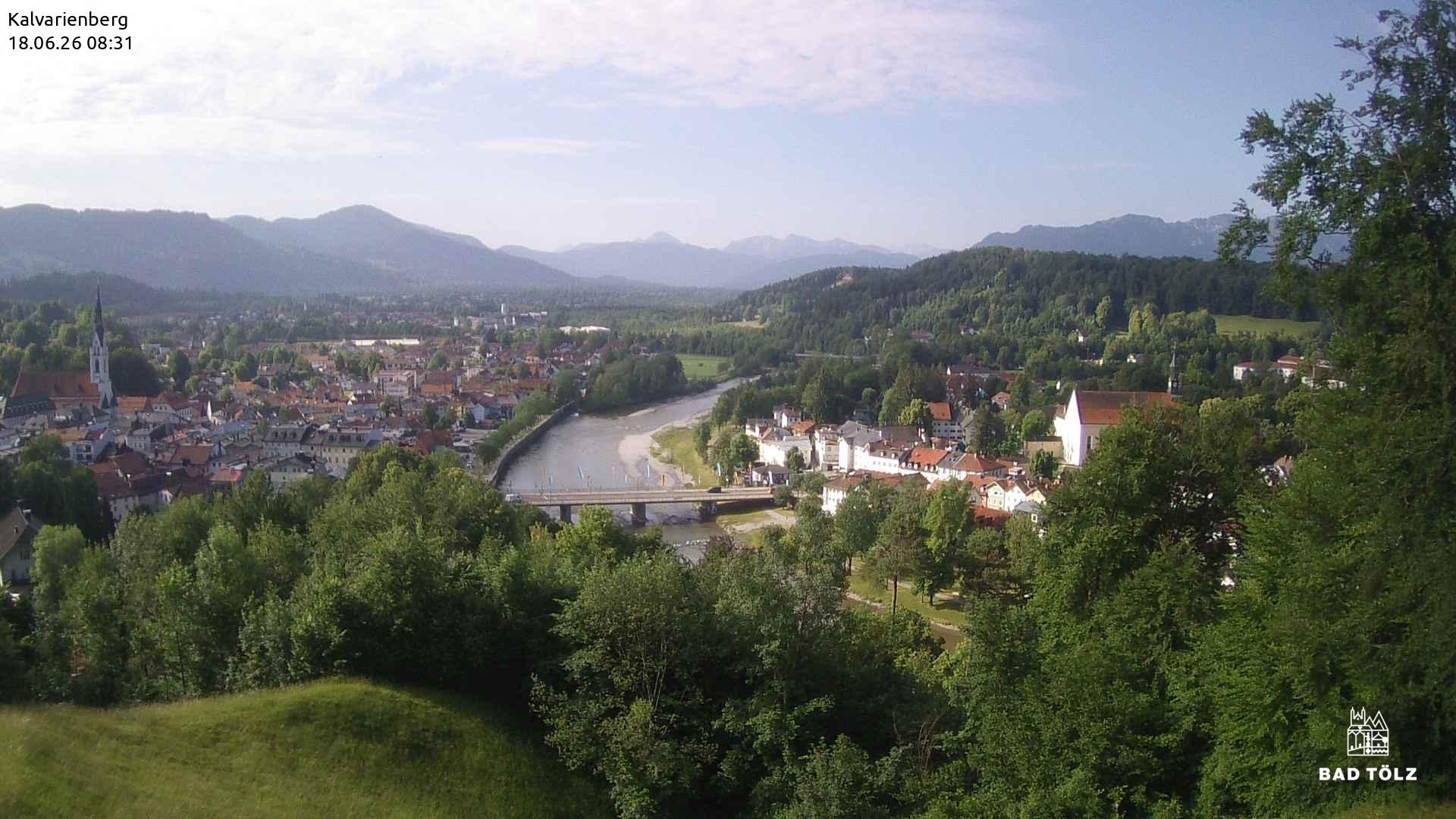 Archiv Foto Webcam Kalvarienberg bei Bad Tölz