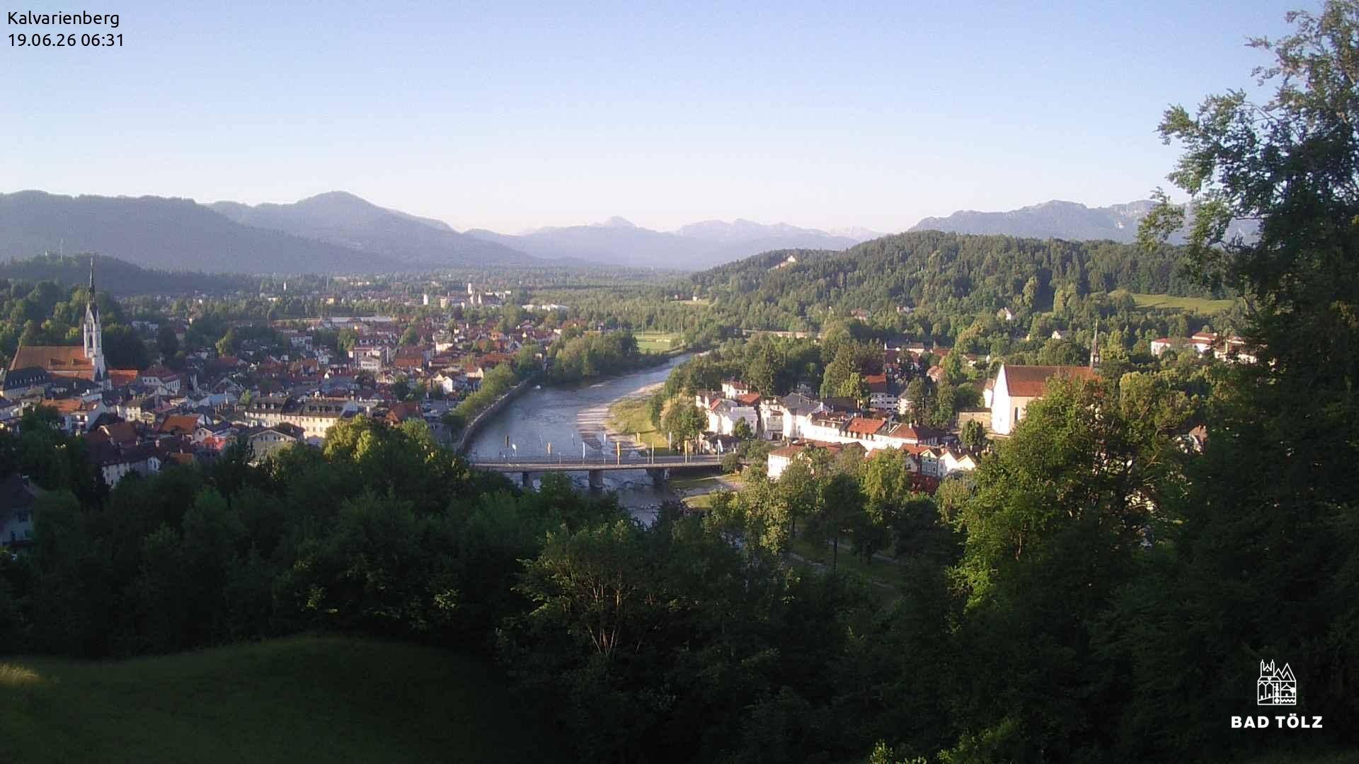 Archiv Foto Webcam Kalvarienberg bei Bad Tölz