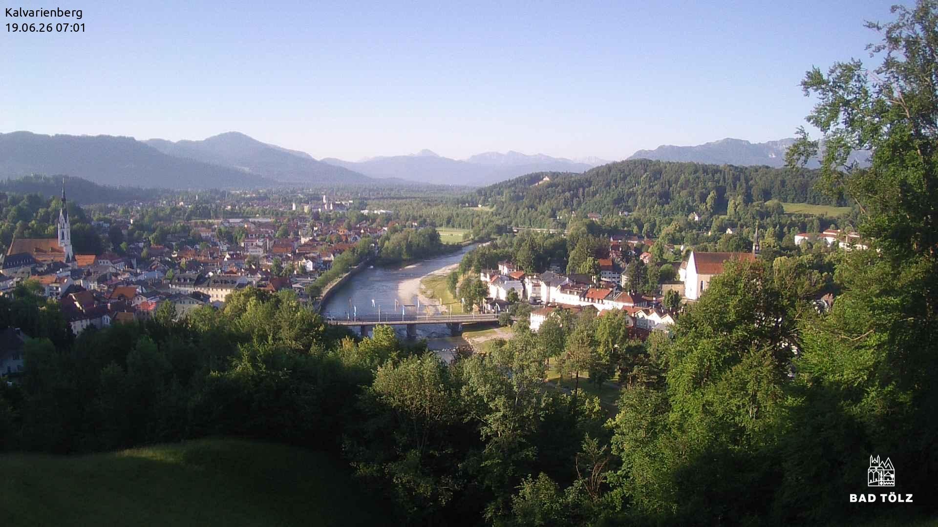 Archiv Foto Webcam Kalvarienberg bei Bad Tölz