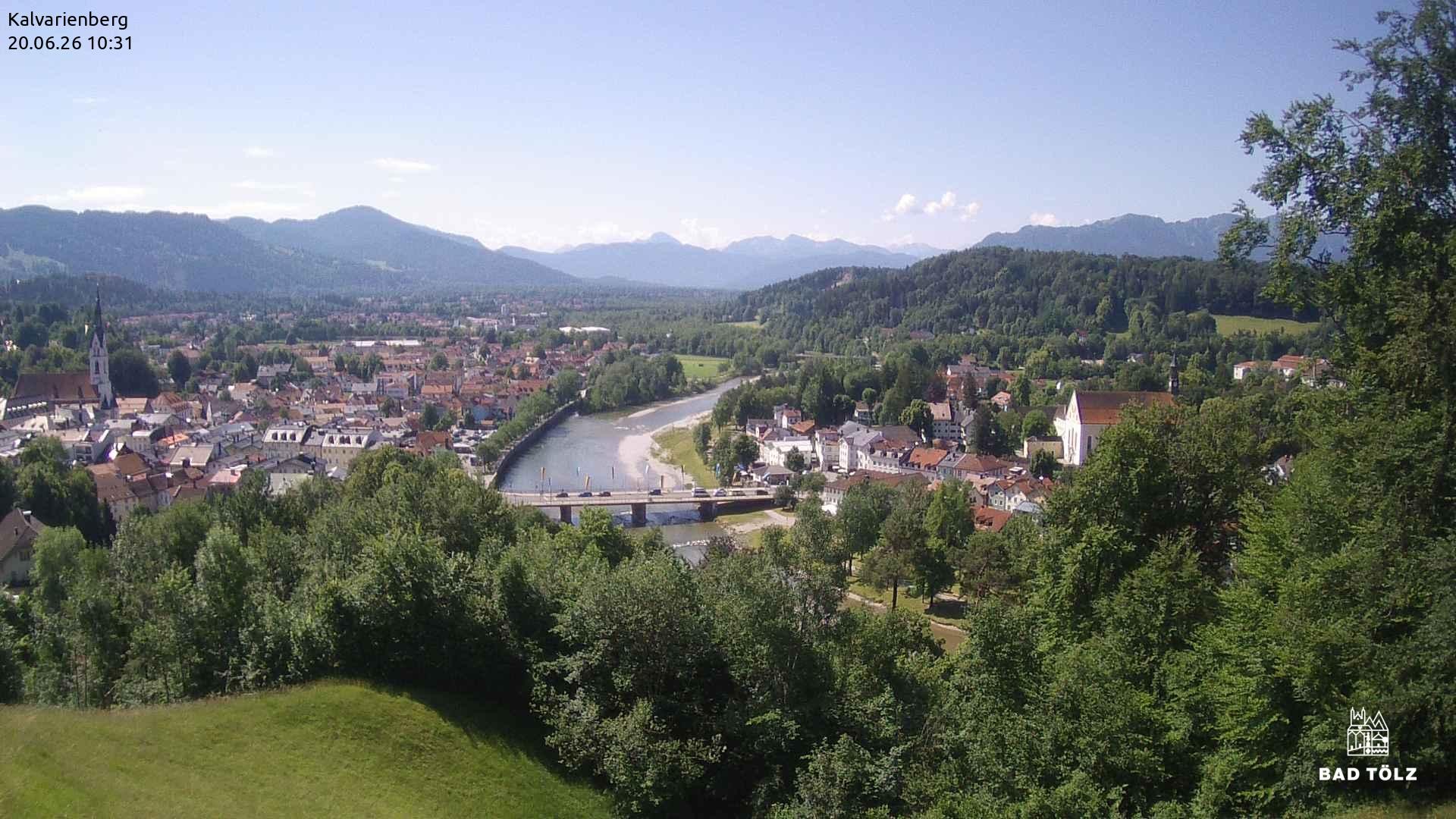 Archiv Foto Webcam Kalvarienberg bei Bad Tölz