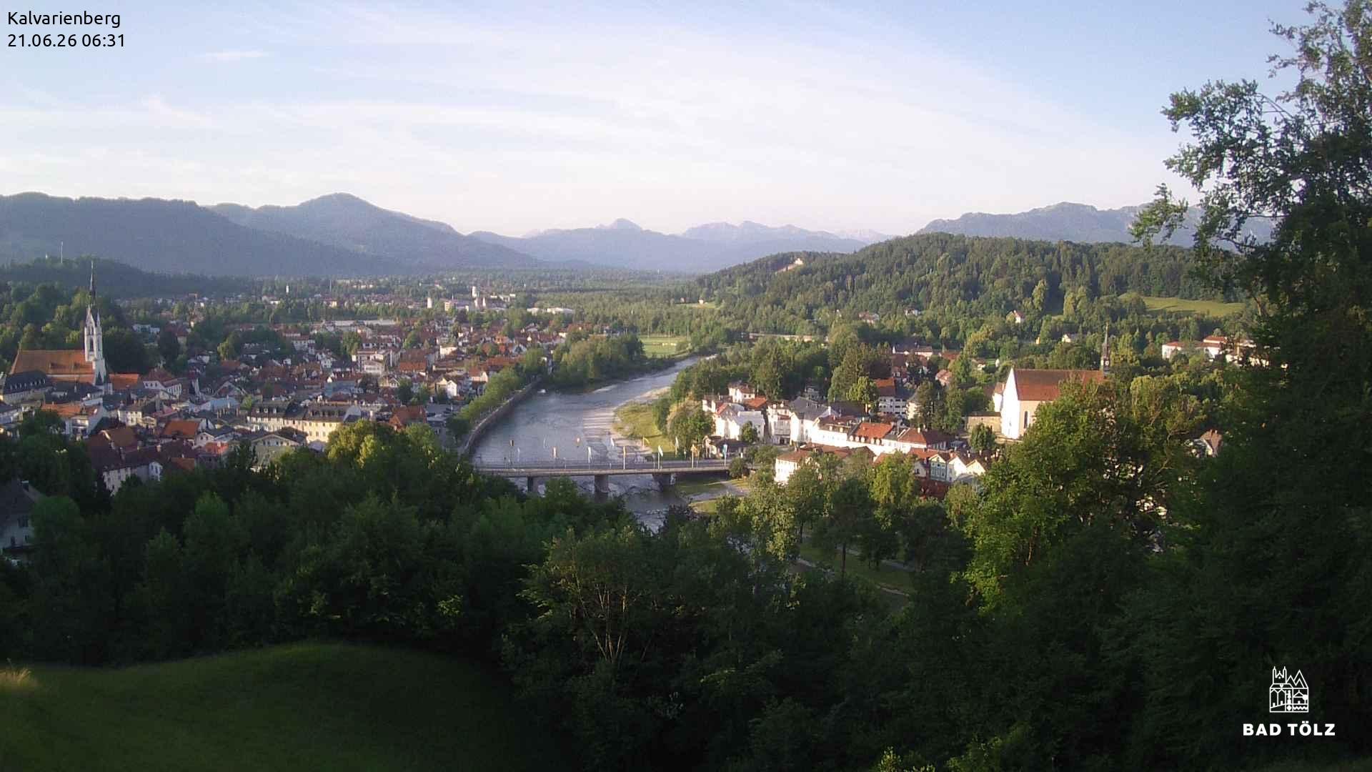 Archived image Webcam Bad Tölz - Kalvarienberg