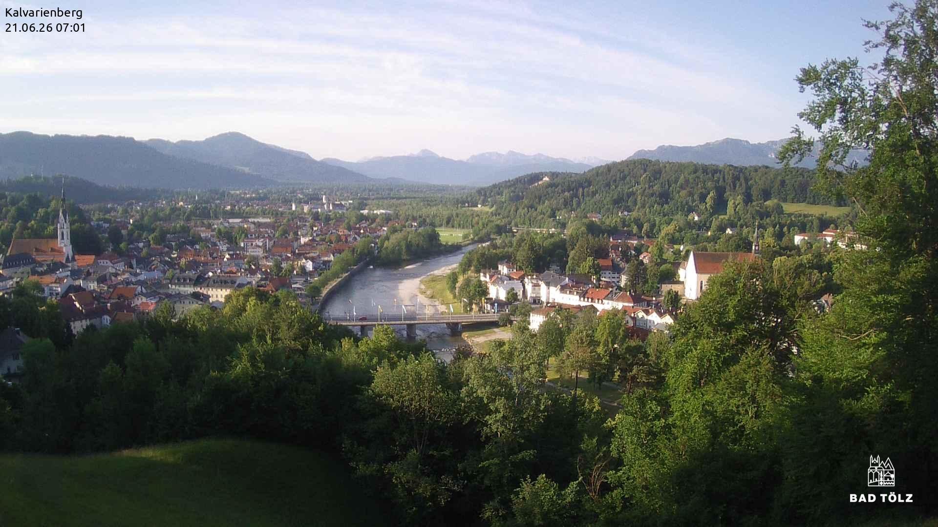 Archived image Webcam Bad Tölz - Kalvarienberg