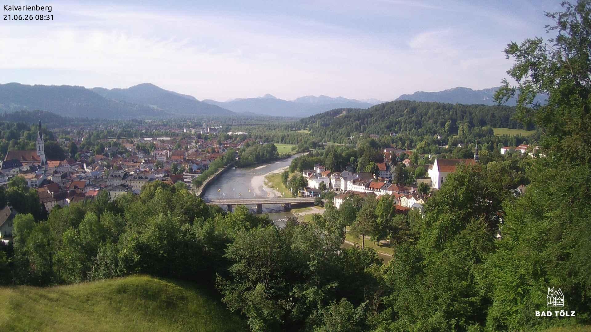 Archived image Webcam Bad Tölz - Kalvarienberg