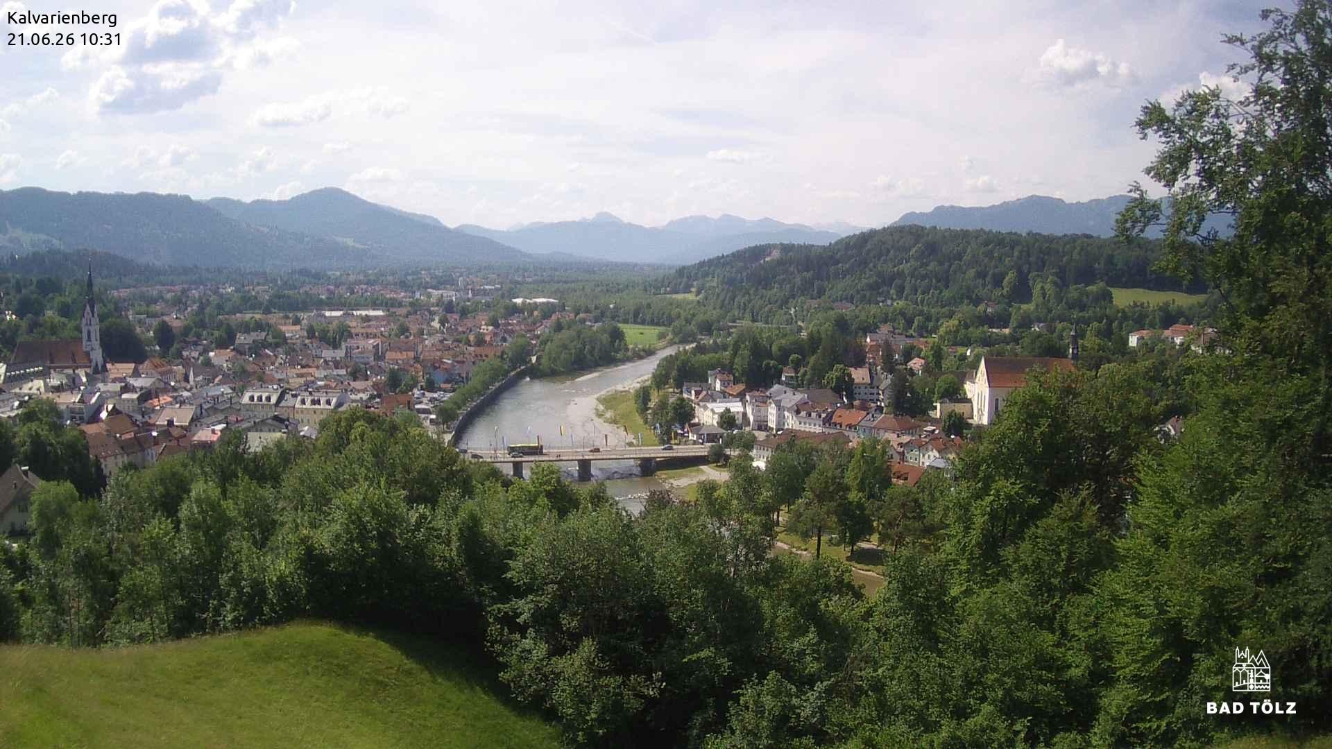 Archived image Webcam Bad Tölz - Kalvarienberg