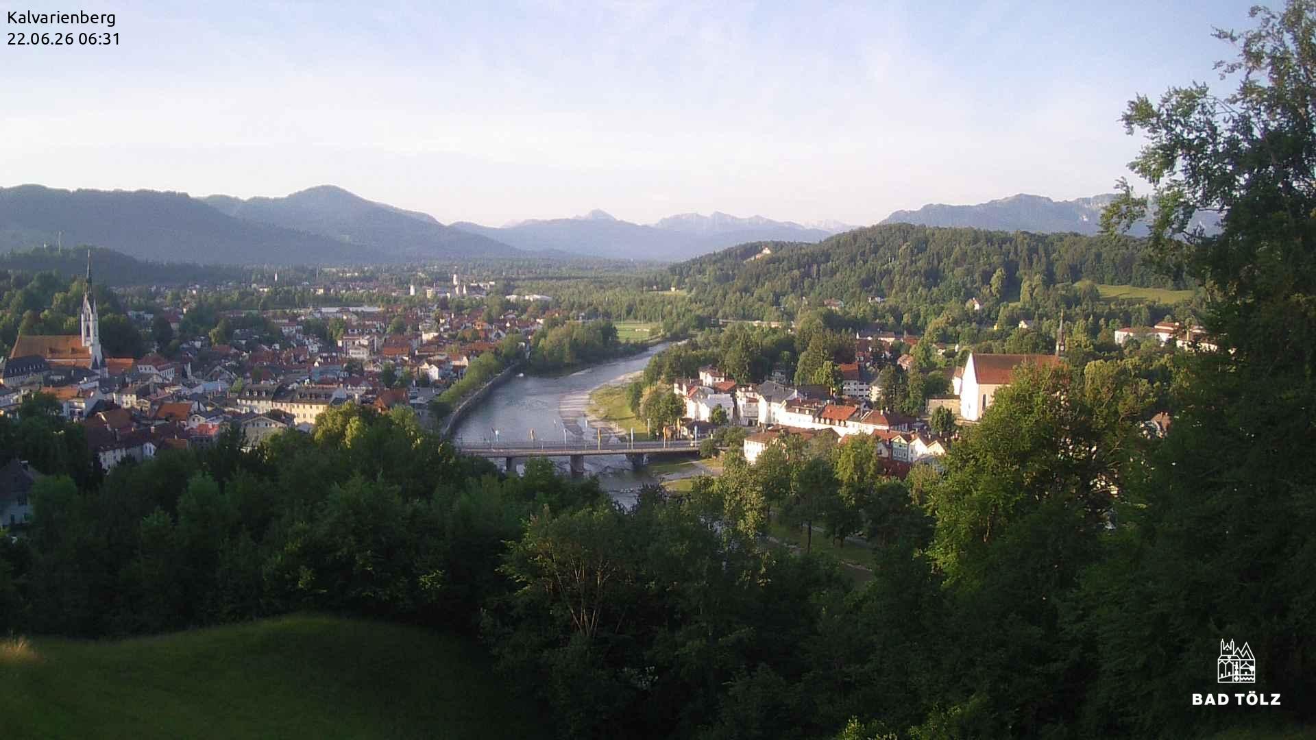 Archiv Foto Webcam Kalvarienberg bei Bad Tölz