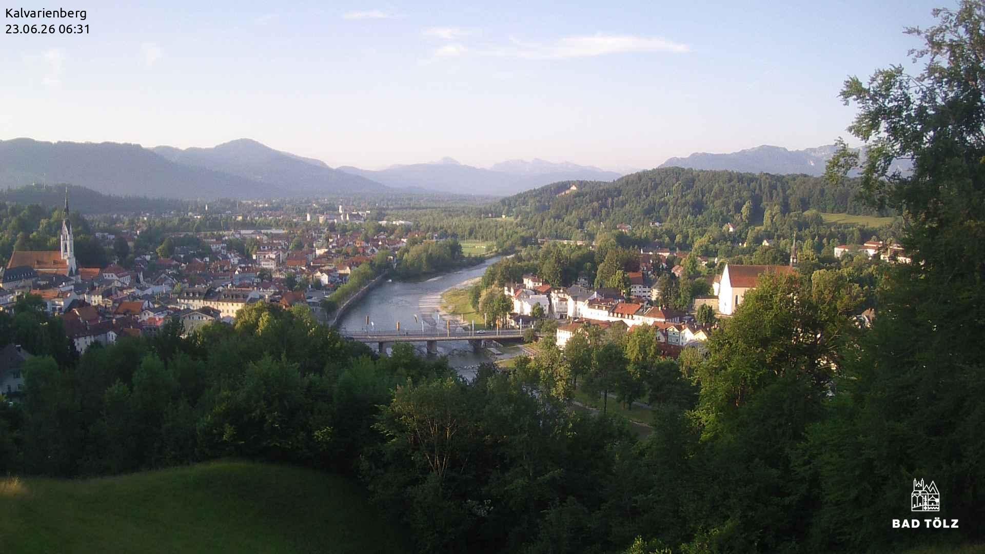 Archiv Foto Webcam Kalvarienberg bei Bad Tölz