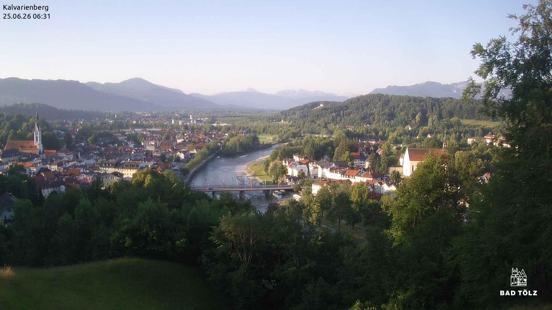 Archiv Foto Webcam Kalvarienberg bei Bad Tölz