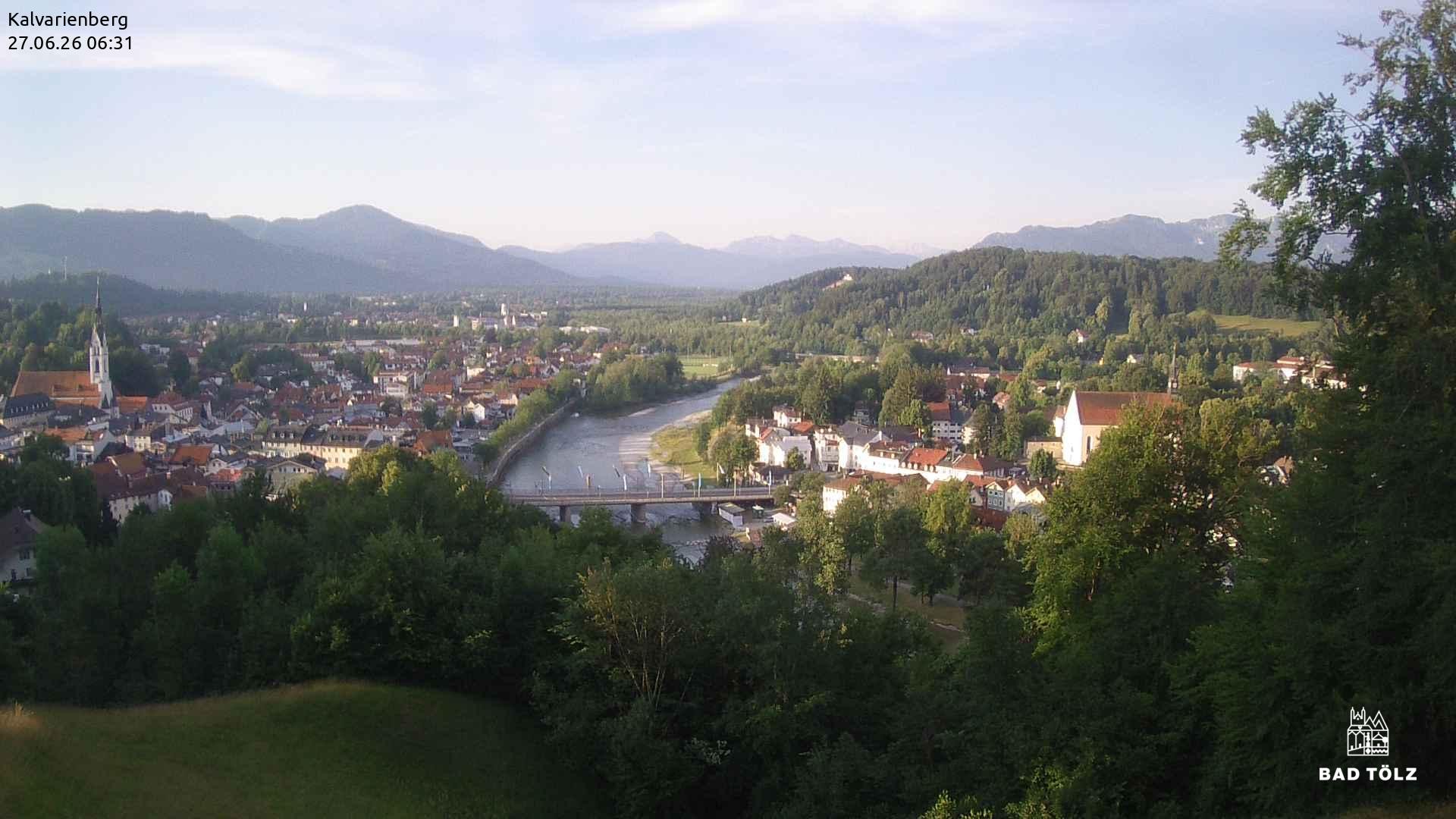 Archived image Webcam Bad Tölz - Kalvarienberg