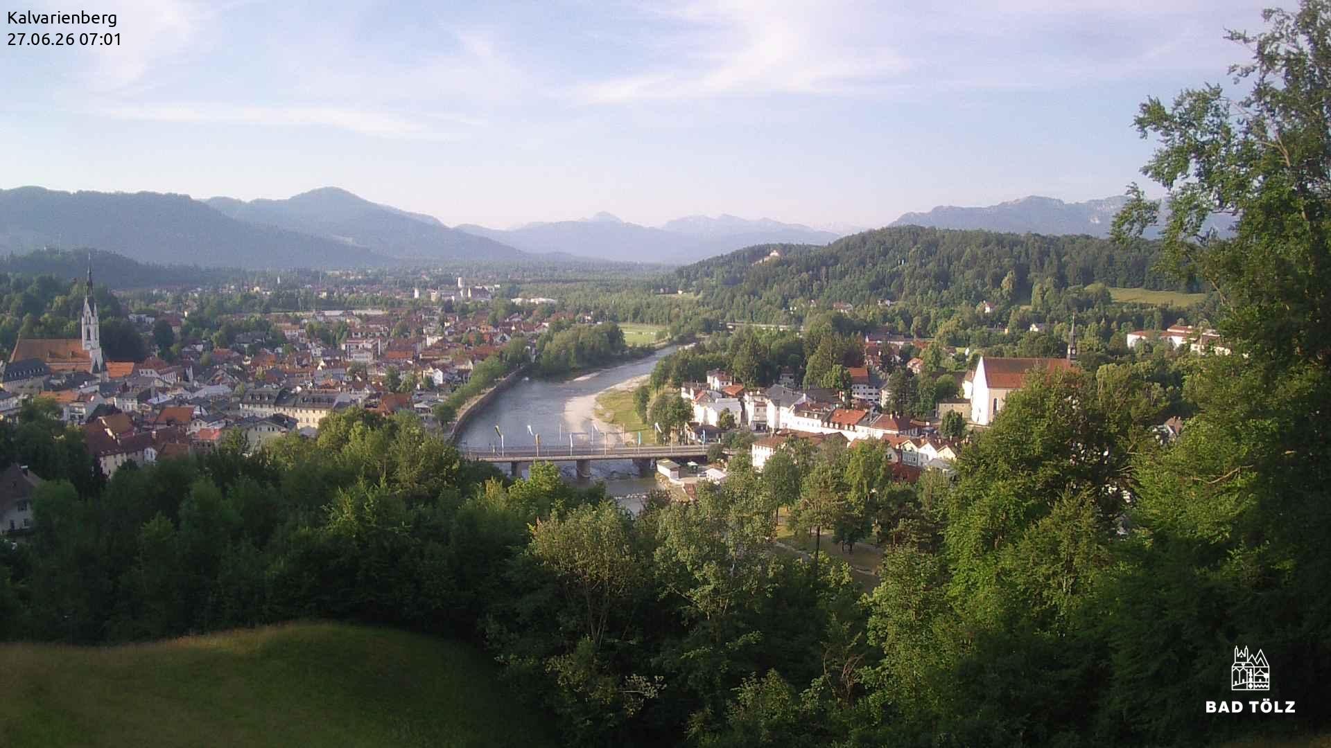 Archived image Webcam Bad Tölz - Kalvarienberg