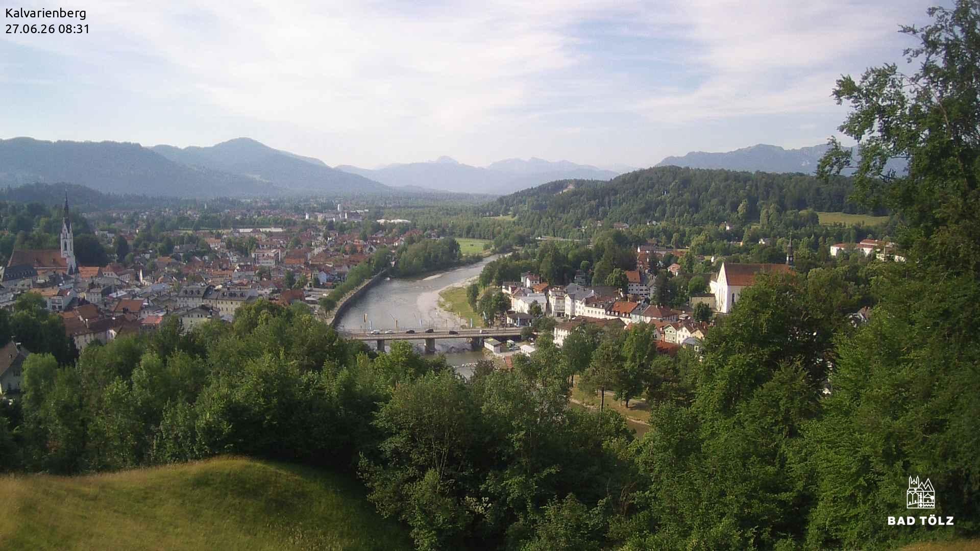 Archived image Webcam Bad Tölz - Kalvarienberg
