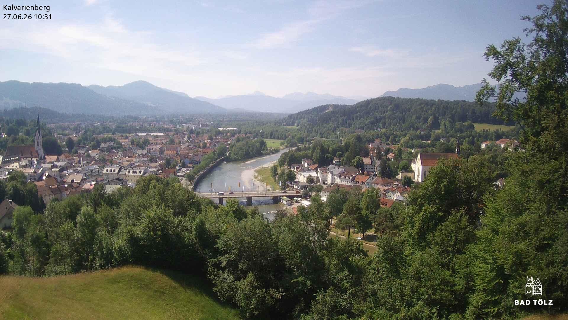 Archived image Webcam Bad Tölz - Kalvarienberg