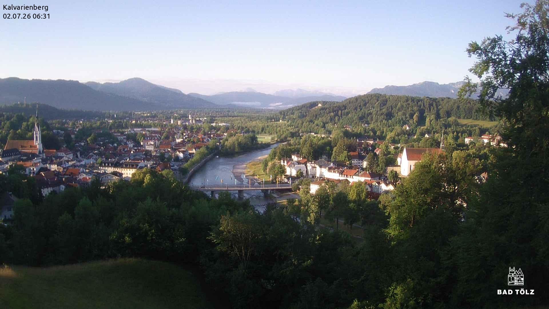 Archived image Webcam Bad Tölz - Kalvarienberg