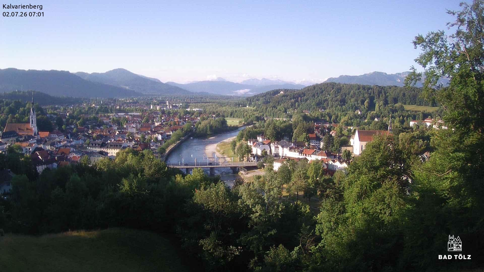Archived image Webcam Bad Tölz - Kalvarienberg