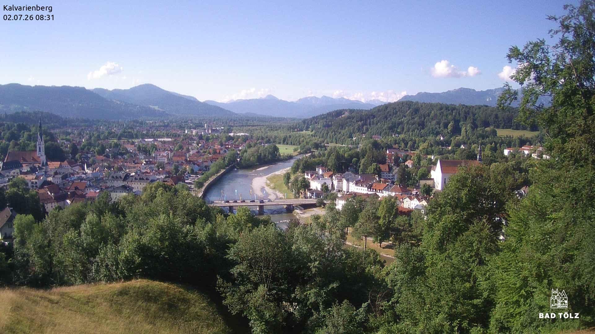 Archived image Webcam Bad Tölz - Kalvarienberg