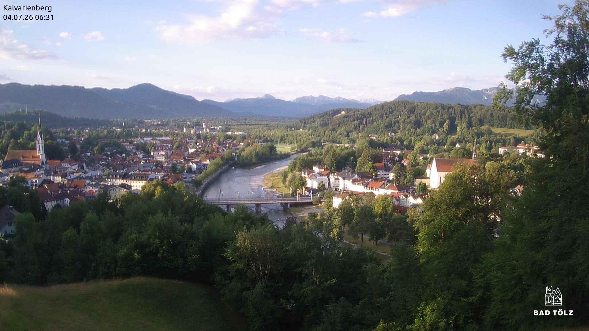 Archived image Webcam Bad Tölz - Kalvarienberg