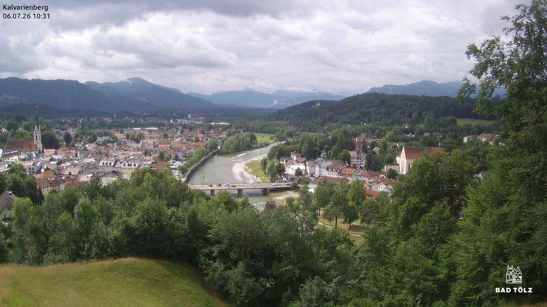 Archiv Foto Webcam Kalvarienberg bei Bad Tölz