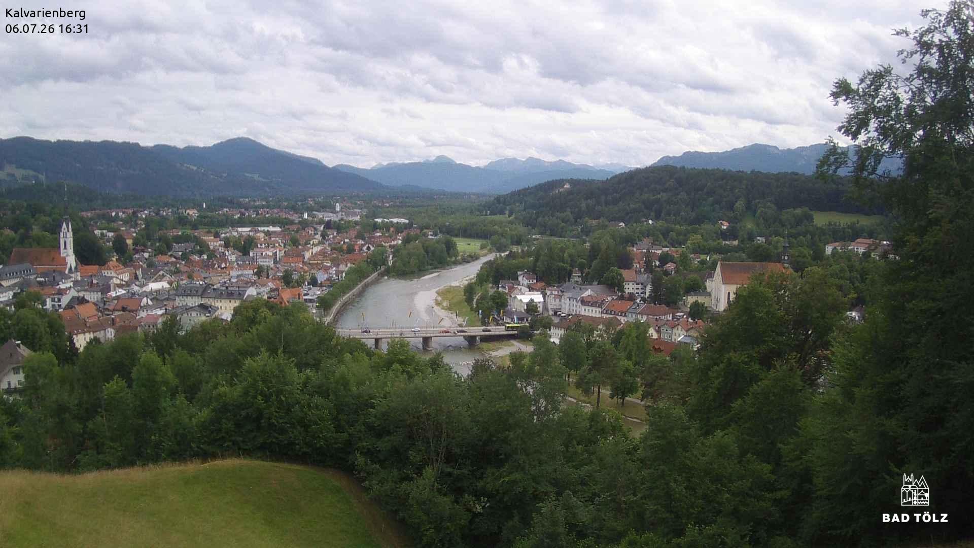Archiv Foto Webcam Kalvarienberg bei Bad Tölz