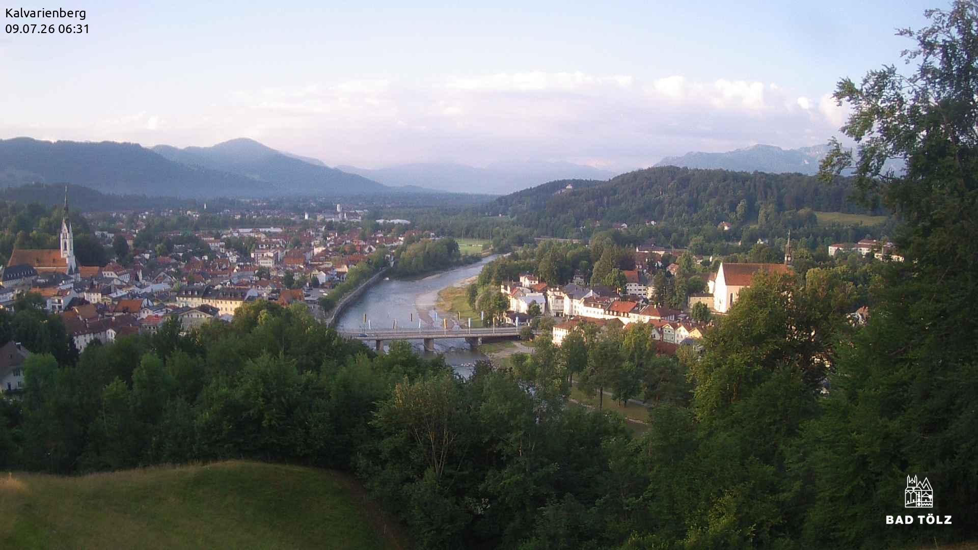 Archiv Foto Webcam Kalvarienberg bei Bad Tölz