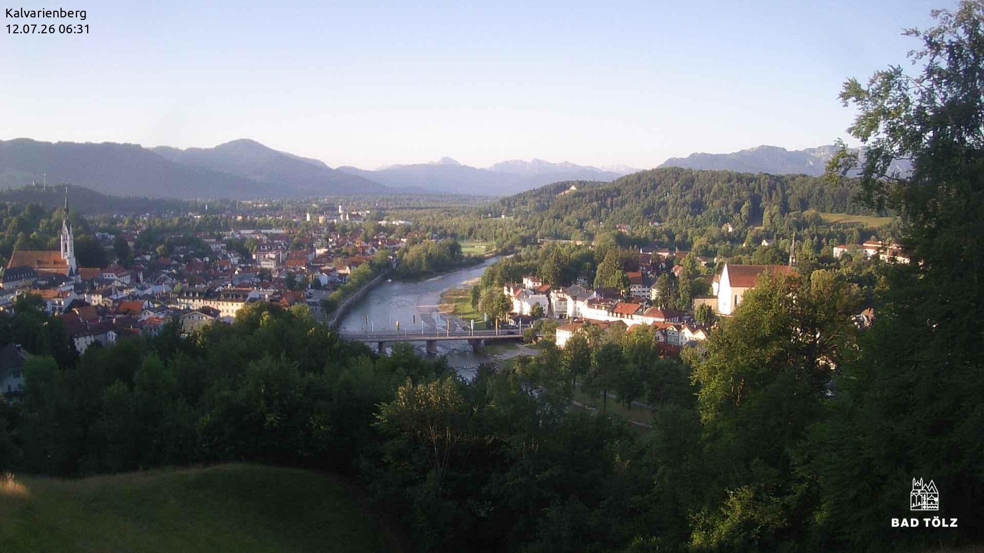 Archiv Foto Webcam Kalvarienberg bei Bad Tölz