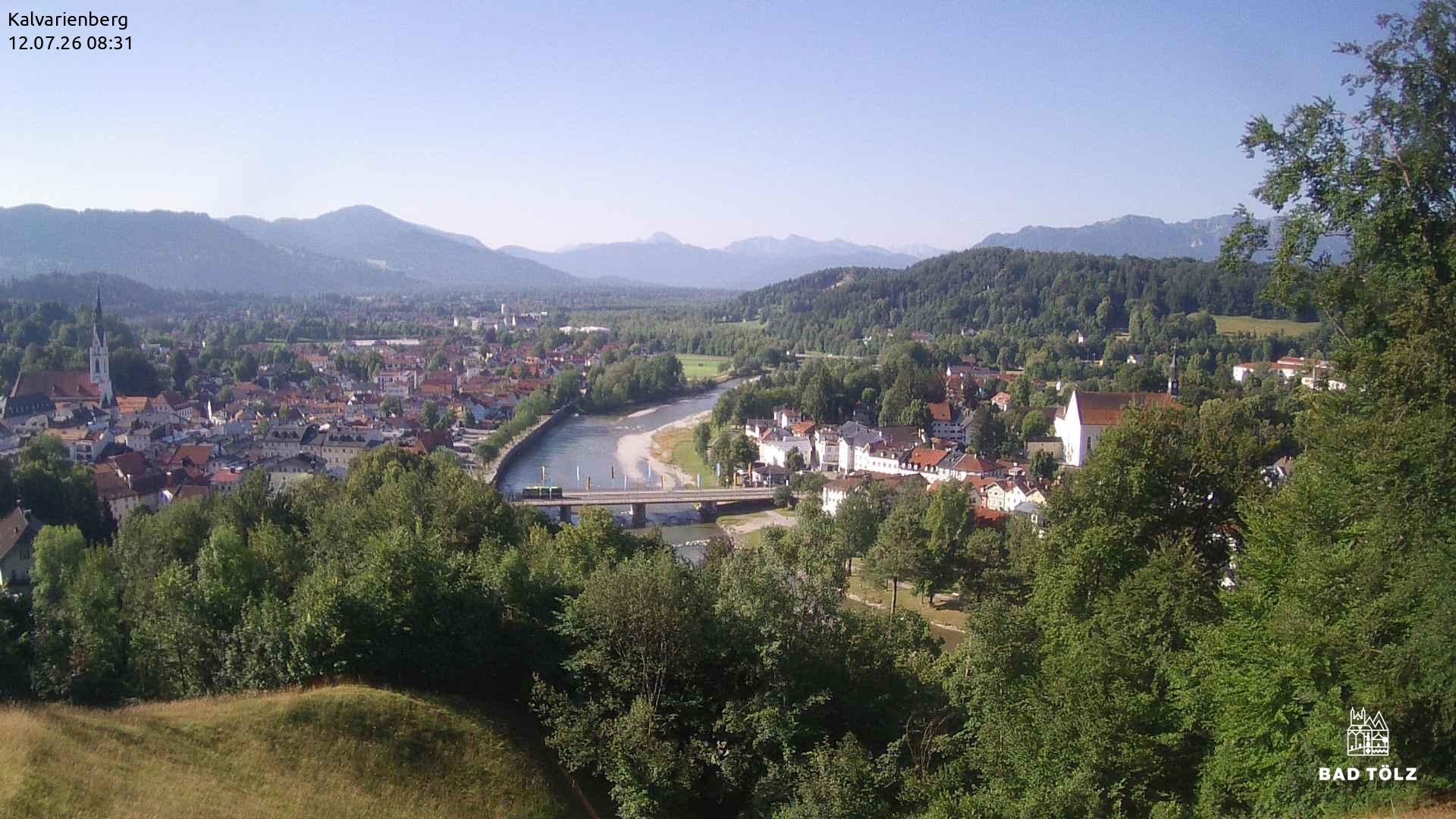 Archiv Foto Webcam Kalvarienberg bei Bad Tölz