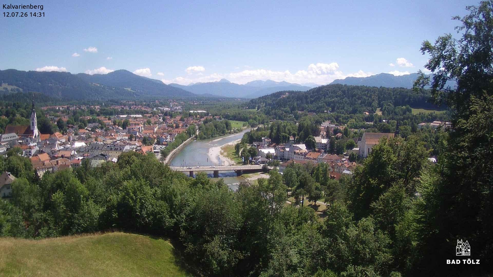 Archiv Foto Webcam Kalvarienberg bei Bad Tölz