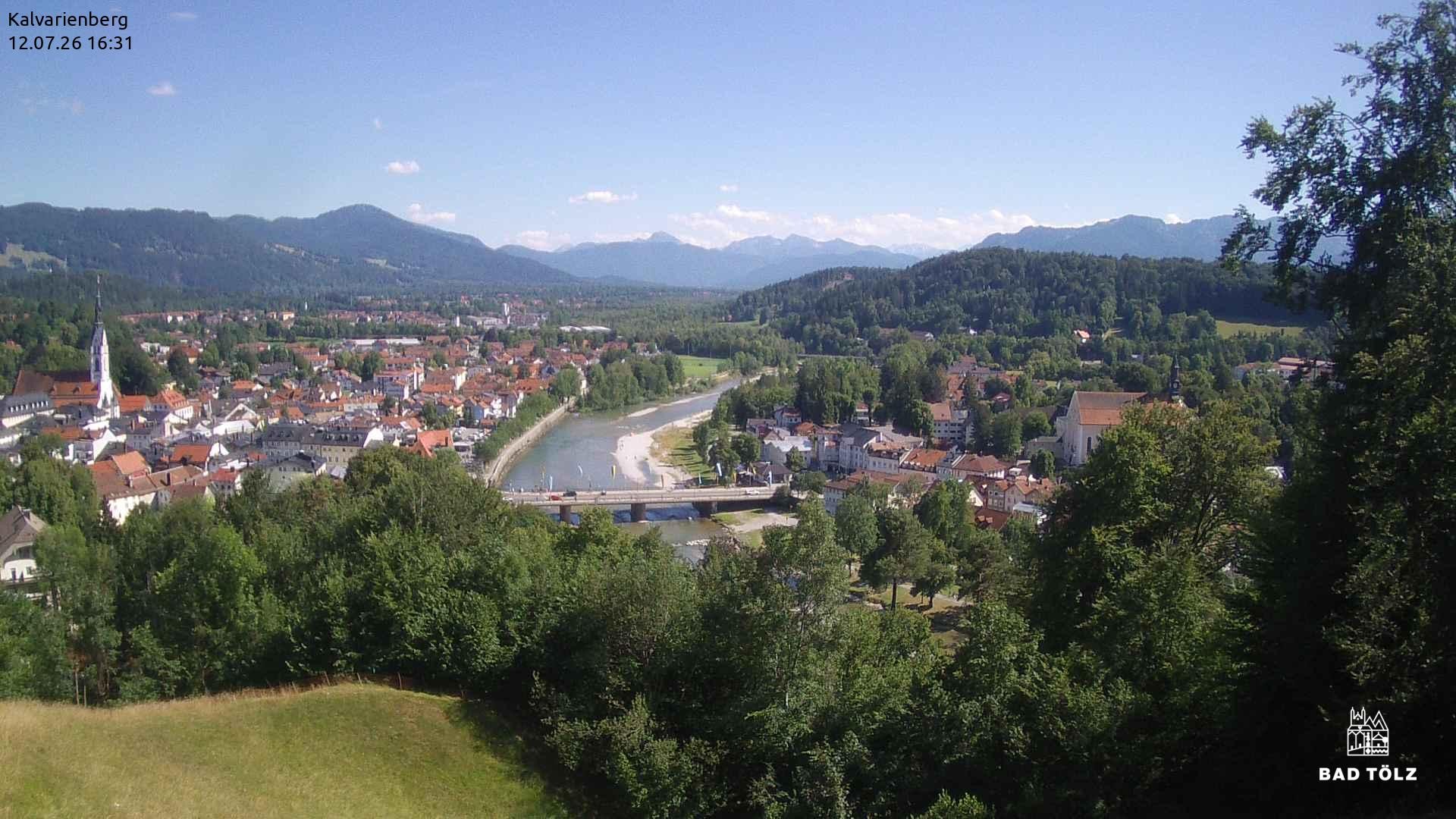 Archiv Foto Webcam Kalvarienberg bei Bad Tölz