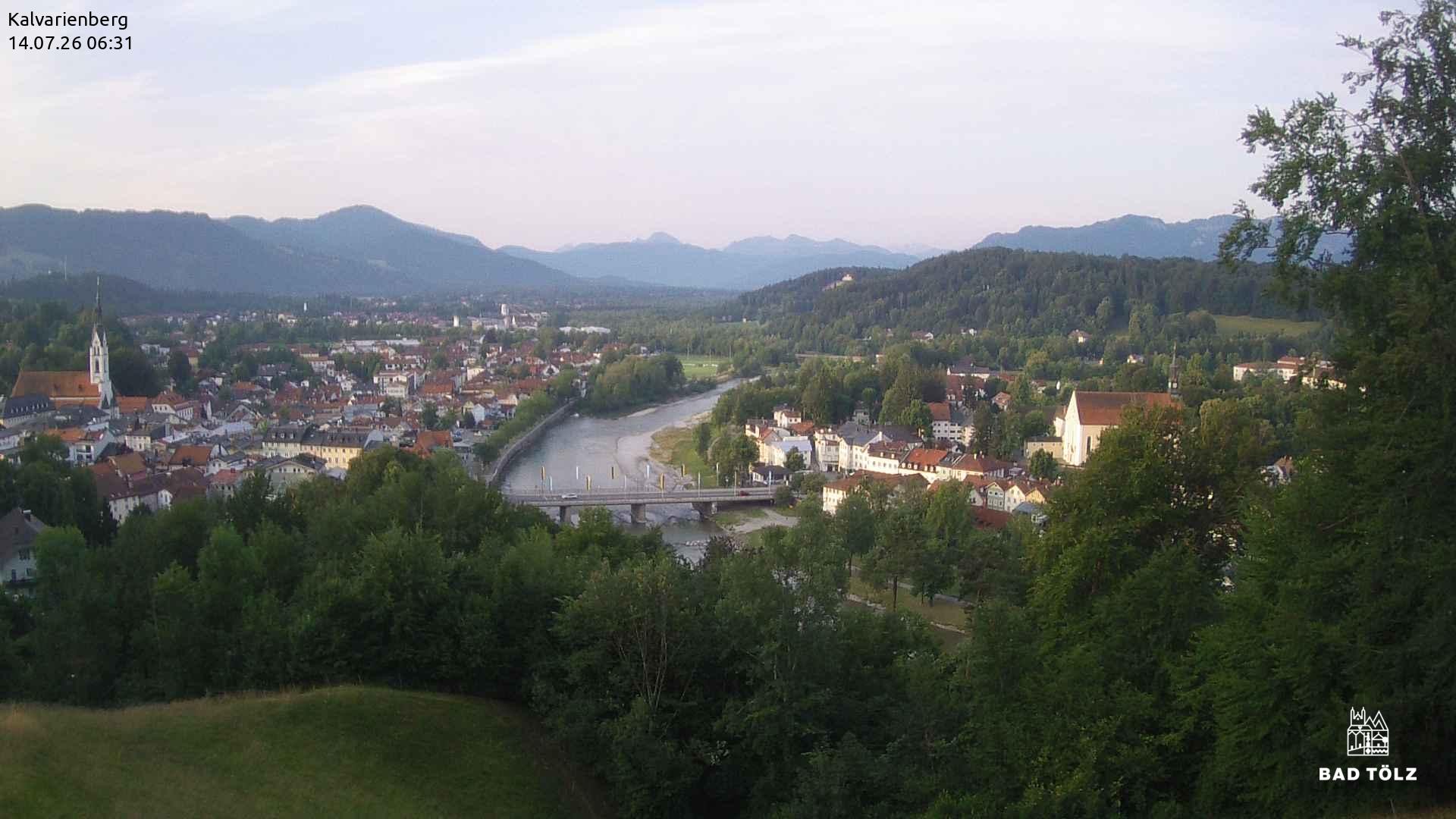 Archiv Foto Webcam Kalvarienberg bei Bad Tölz