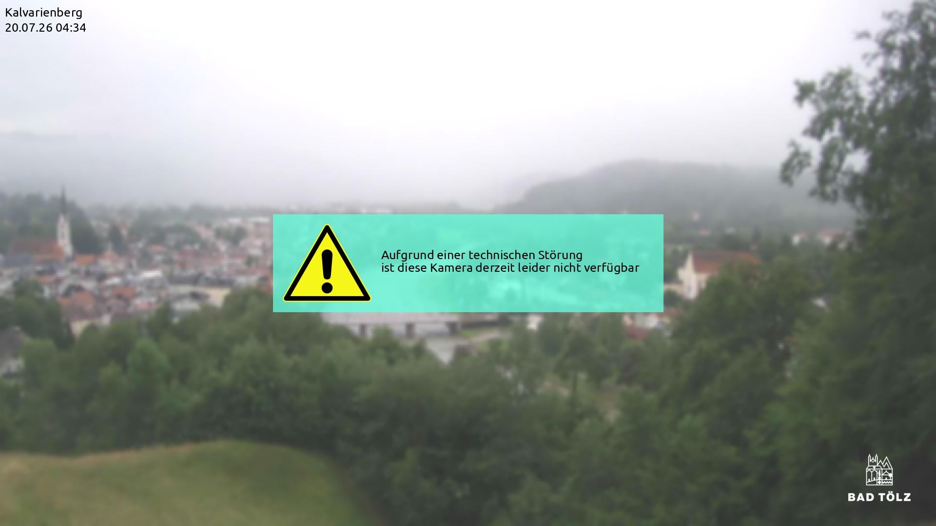 Archiv Foto Webcam Kalvarienberg bei Bad Tölz