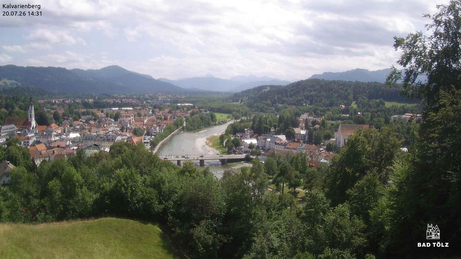 Archiv Foto Webcam Kalvarienberg bei Bad Tölz