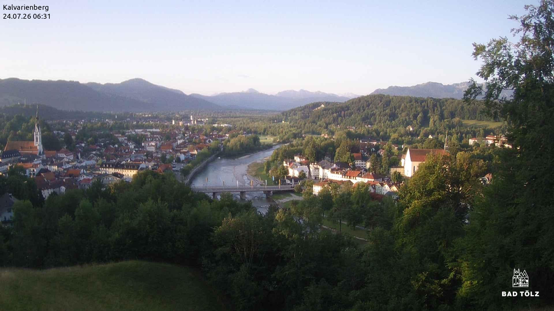 Archiv Foto Webcam Kalvarienberg bei Bad Tölz