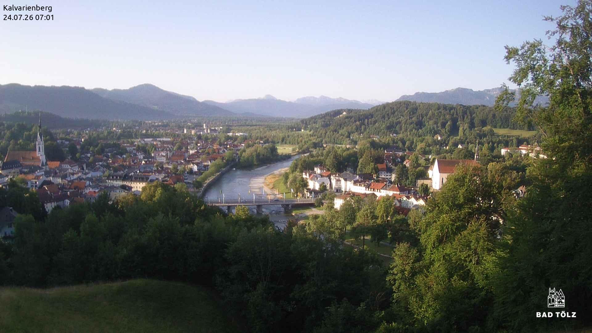 Archiv Foto Webcam Kalvarienberg bei Bad Tölz